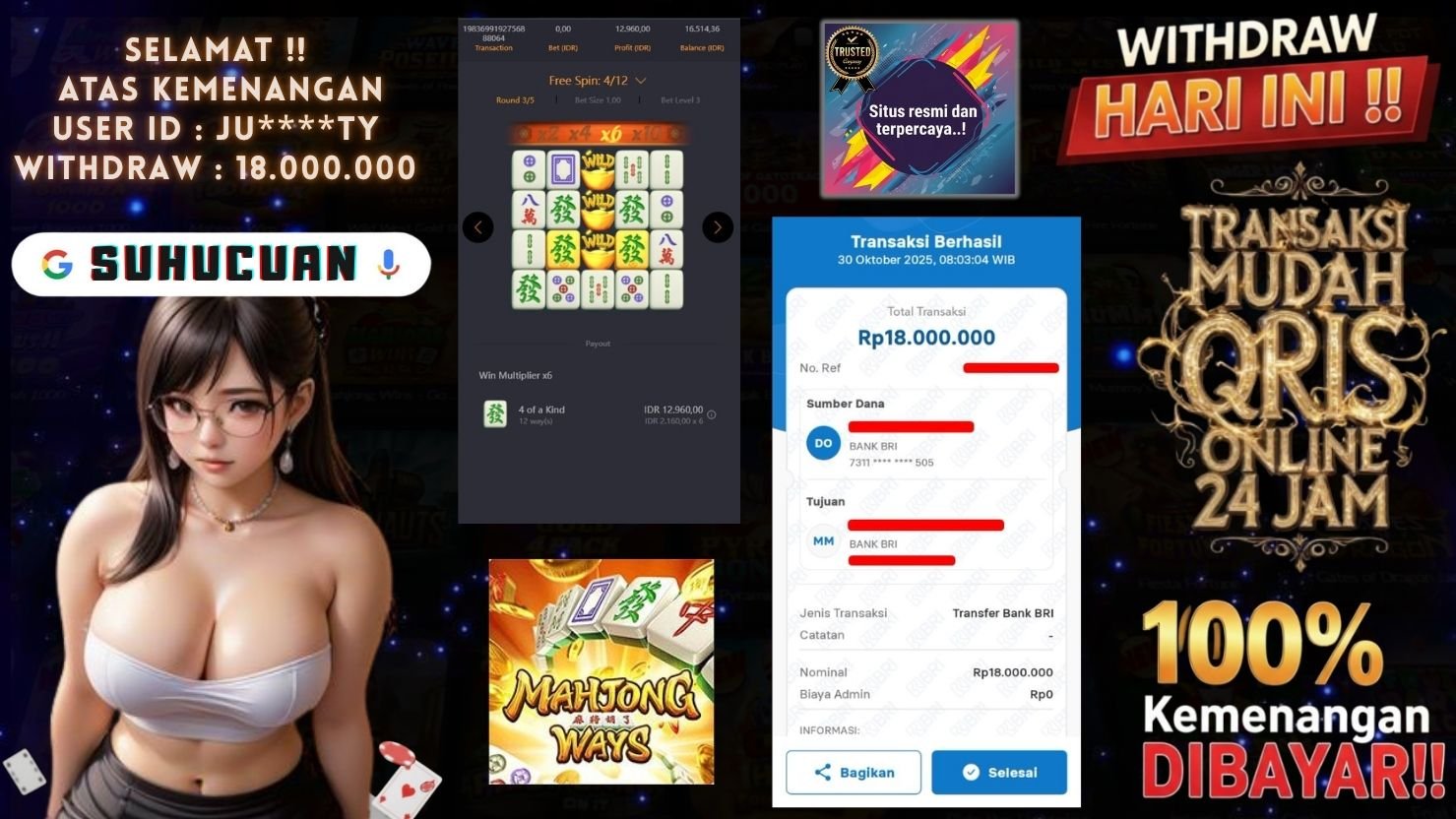 SUHUCUAN JACKPOT SLOT MAHJONG WAYS